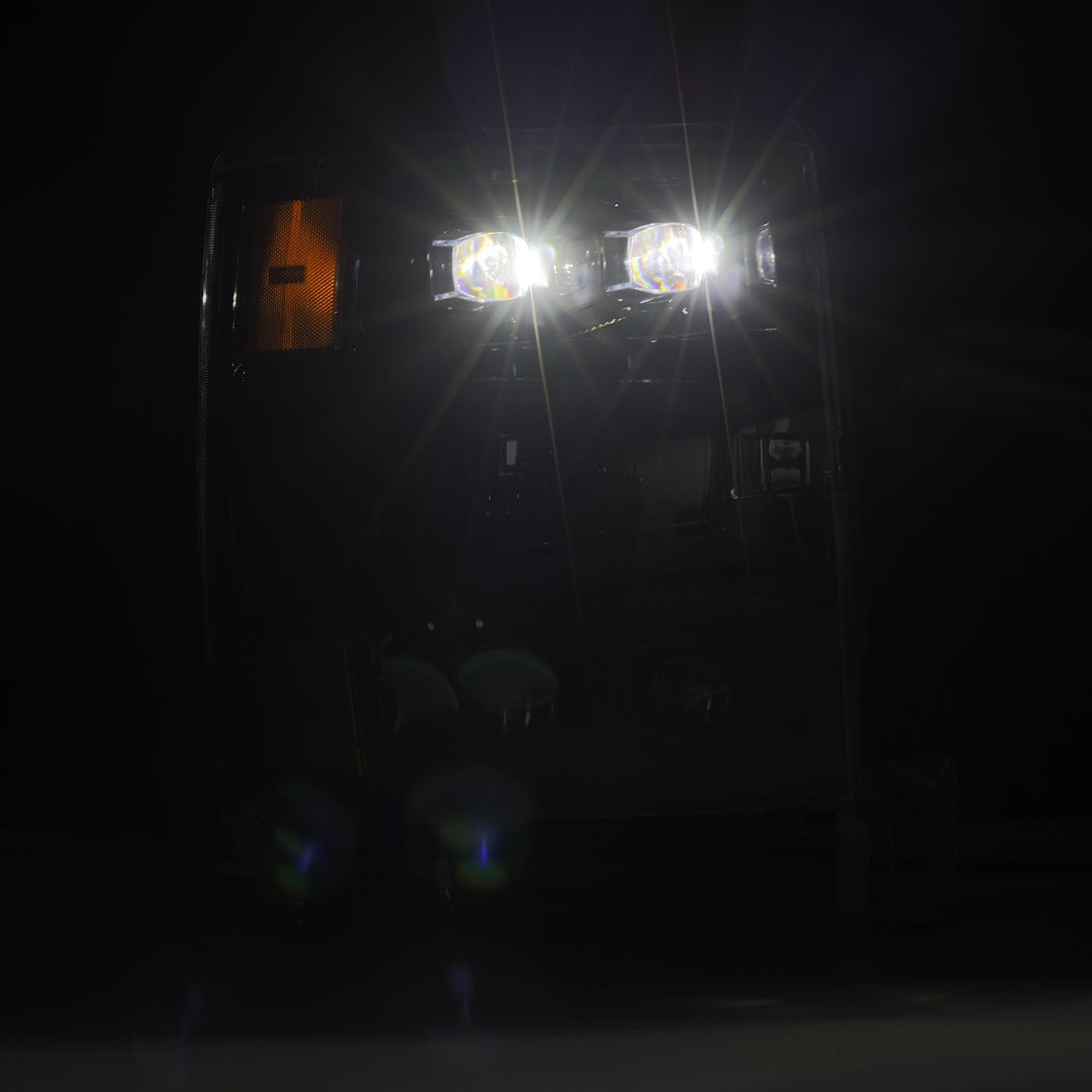 AlphaRex NOVA-Series 04-15 Chevy 1500 LED Proj Headlights Alpha BL w/Activ Light/Seq Signal & SB DRL