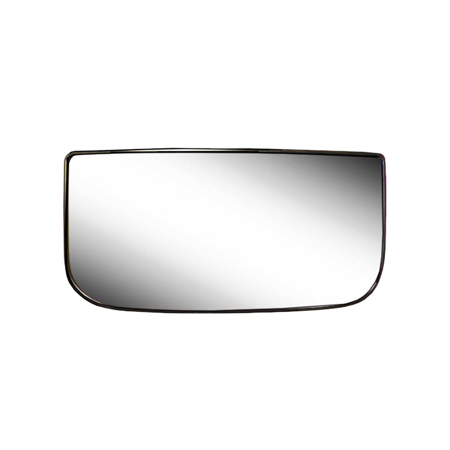 Non-heated Driver Side Mirror Glass w/backing plate, Chevrolet Avalanche, Silverado, Suburban, Tahoe, GMC Yukon, Sierra, Yukon, towing mirror bottom lens, 3 9/16" x 7 1/2" x 7 3/16"
