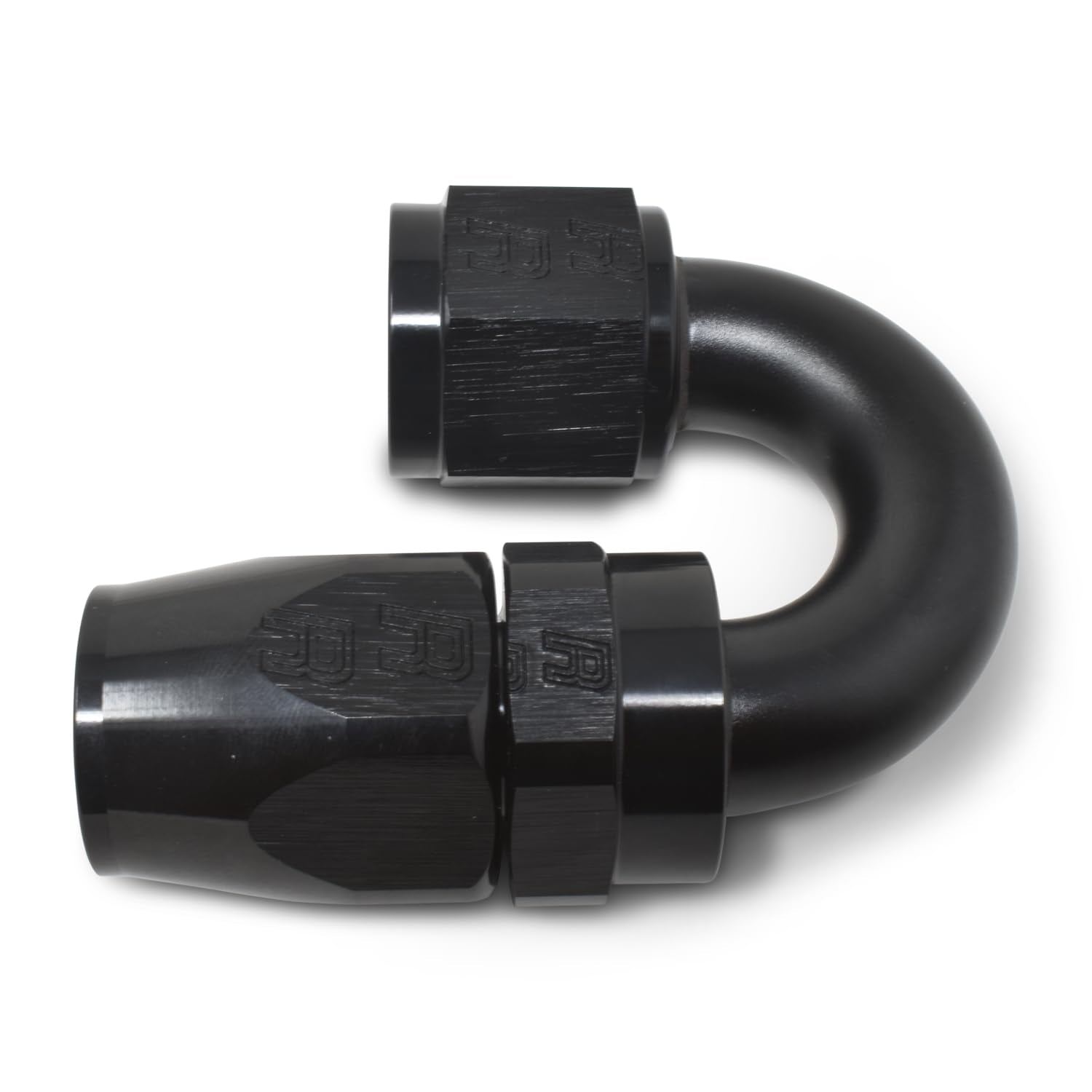 Full Flow Edelbrock 613505 Swivel Hose End 180 Deg -6 An Tight Radius All Blk Finish