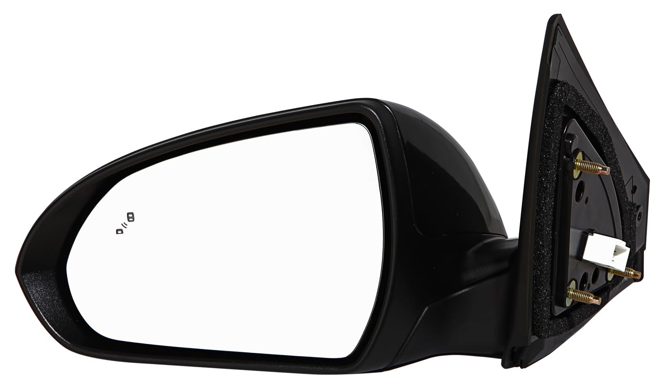 For Hyundai Elantra Sedan USA Built 17-18 Manual Fold Power Heated Mirror with BSD without MEM Driver Side (PTM) | DOT Certified ACK 87610-F3030 | HY1320252