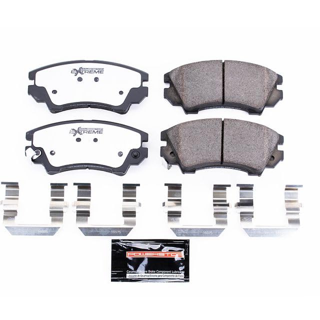 Power Stop Z26 Front Carbon-Fiber Ceramic Brake Pads For Chevrolet Camaro 2010-2015, Saab 9-5 2010-2011, Chevrolet Caprice 2011-2017 [Model Specific]