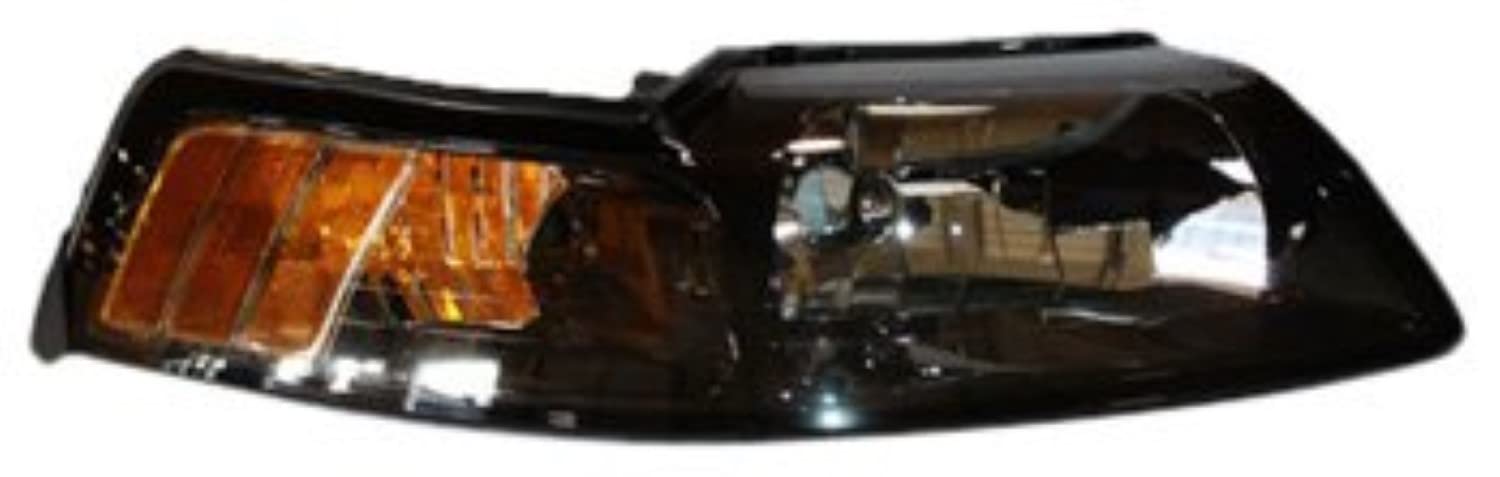 Right TYC Headlight Assembly Compatible with 2001-2004 Ford Mustang