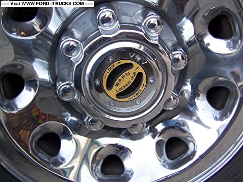 Premium WARN 9062 Manual Locking Hub with Zinc Aluminum Alloy Dial, Dual Seals and 27 Splines, Chrome, 1 Pair