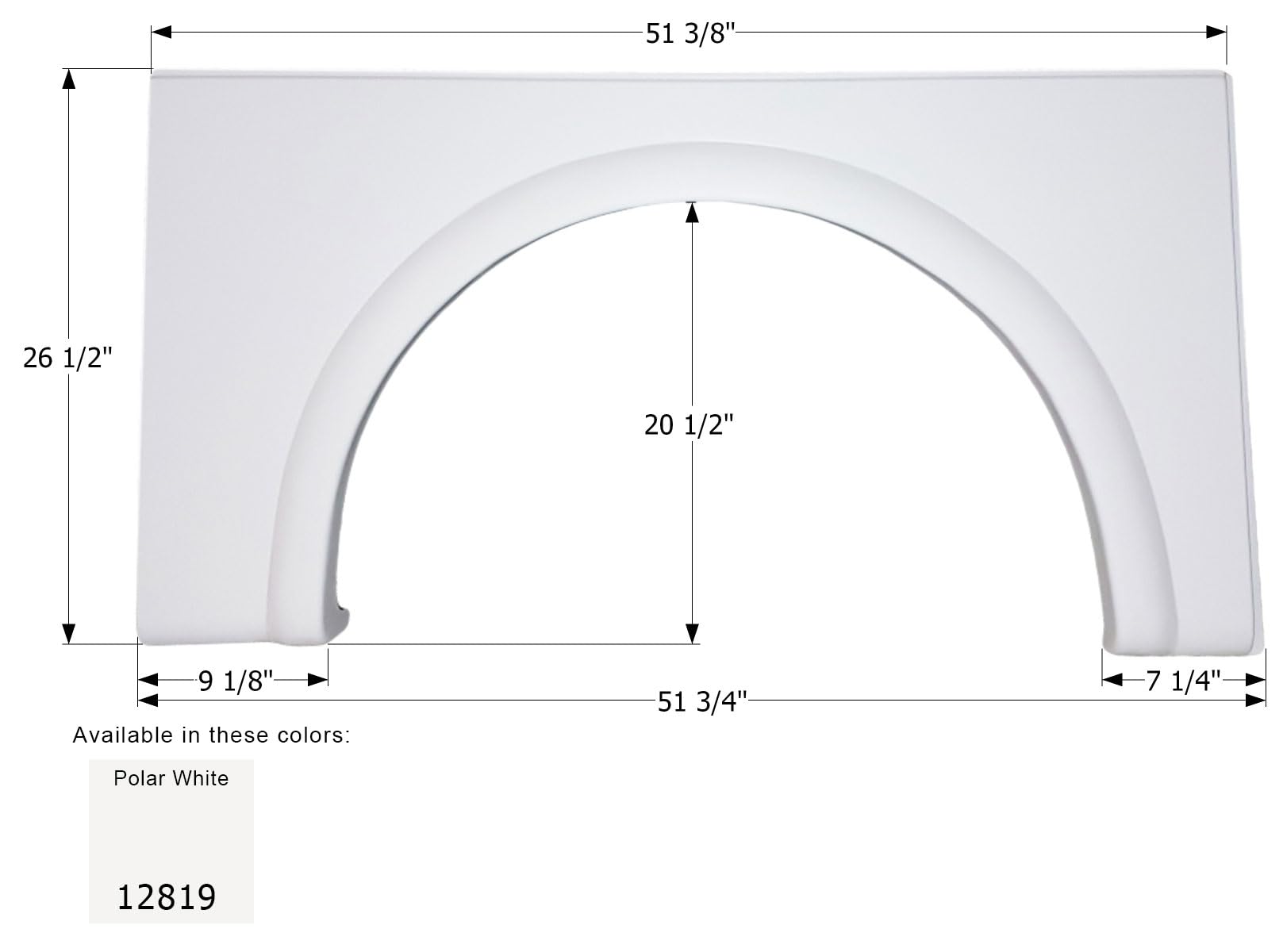 Fender Skirt ICON, Single, Damon, FS2818, Unpainted, LH