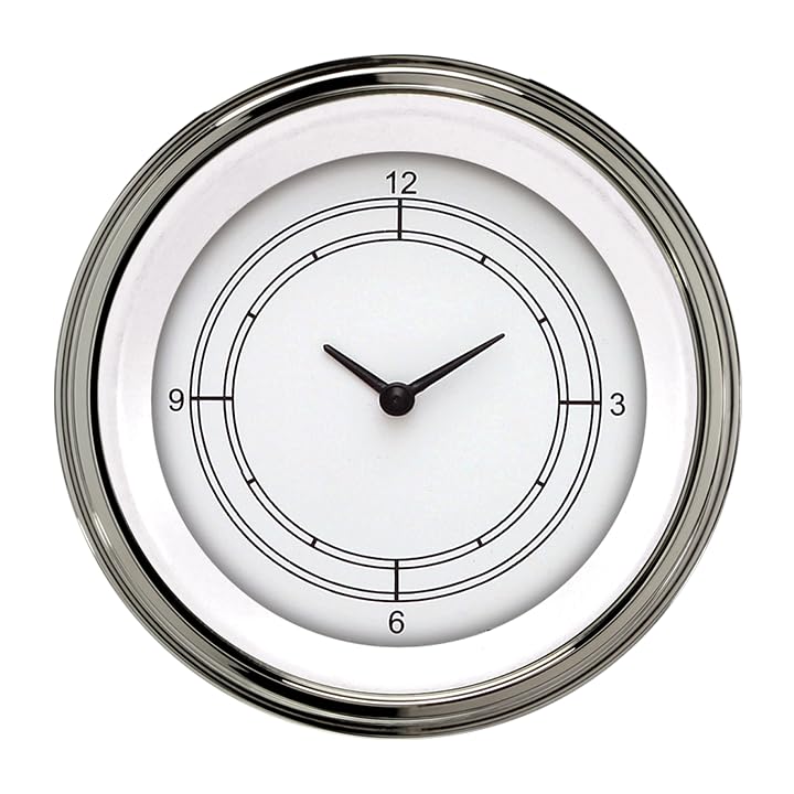 3IN Clock W Reset CW93SLC Classic White