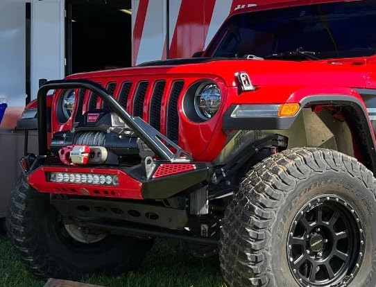 CrawlTek Blaze Revolution Front Bumper. Compatible with Jeep Wrangler JL/JL and Gladiator JT