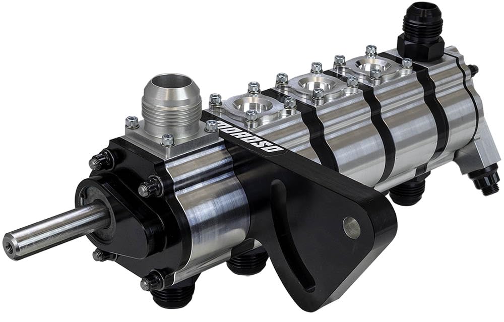 Moroso 5 Stage Tri Lobe Dry Sump Pump, Passenger's Side Big Block Chevy Mount, 1.200" Pressure Section, w/Fuel Pump Drive