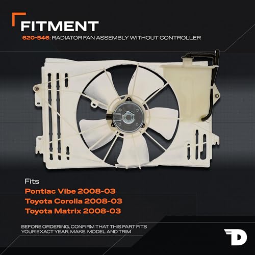 Dorman Engine Cooling Fan Assembly 620-546 Compatible with Select Pontiac / Toyota Models