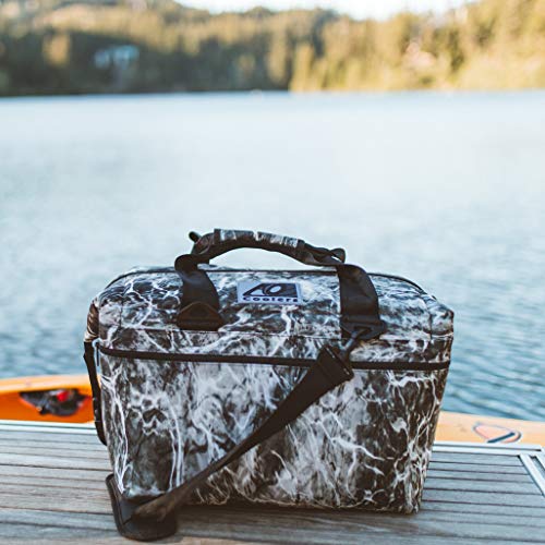 AO Coolers Soft Cooler, Elements 24 Pack, Manta, Grey Camo, 24 Pack,AOELMA24