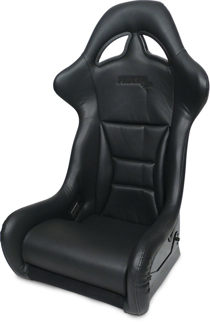 Black Vinyl Racing Drifter ProCar by Scat Fixed Back Common Seat 80-1780-51