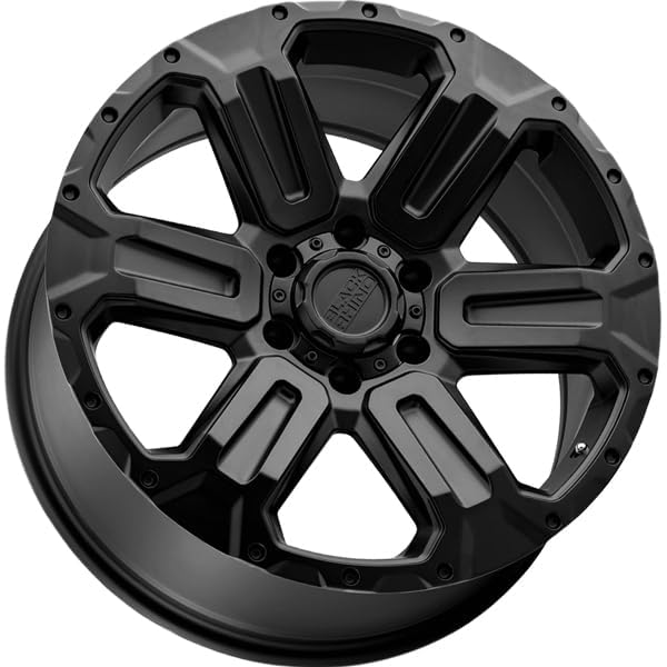 WANAKA Black Rhino Hard Alloys 17X8.5 6X5.5 5.22 12mm MATTE BLACK - 1785WKA126140M12