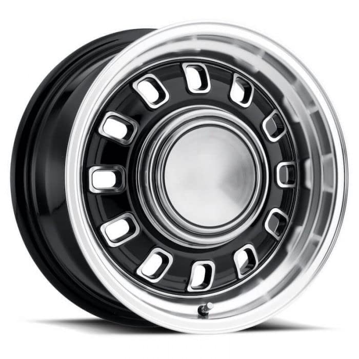 12 Slot Legendary Wheels - 15 x 7 in. - 5 x 4.5-3.75 bs - Black