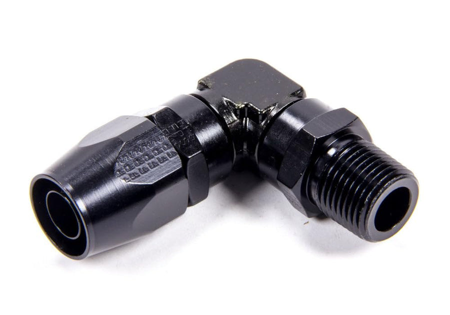 90 Degr Fragola #10 Hose End to 3/8 MPT - Black