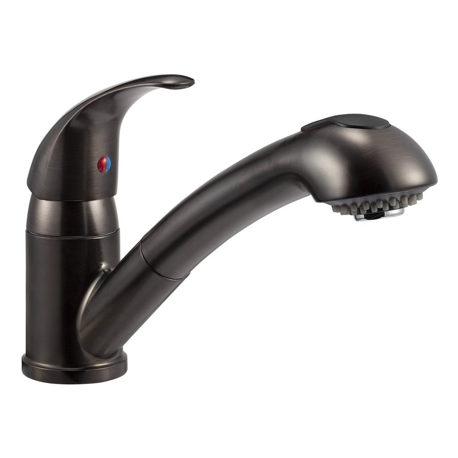Dura Faucet RV Pull-Out DF-NMK852-VB Single Handle Kitchen Sink Faucet - One-Hole (Venetian Bronze)