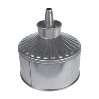 12 Qt Fluted Galvanized Funnel W/Skirt & Screen - Funnel King 94469, 11" Center Spout, Multi
