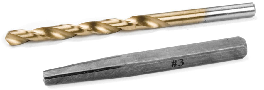 W8665 Performance Tool #3 Screw Extractor with 5/32-Inch Drill Bit for Removing Stubborn Screws and Bolts