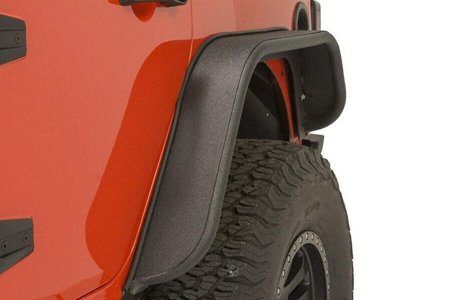FISHBONE Jeep Offroad JK Tube Fenders 07-17 Wrangler JK Front/Rear Set of 4 Aluminum Black Textured Powdercoat