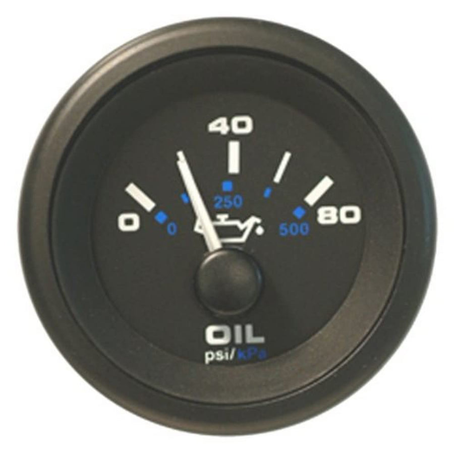 Oil Pressure Gauge Sierra International 62720P - Black Premier Pro 2"