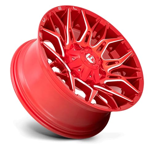 Fuel 1PC D771 TWITCH 20X10 6X135/6X139.7 Candy Red Milled Rim Wheel