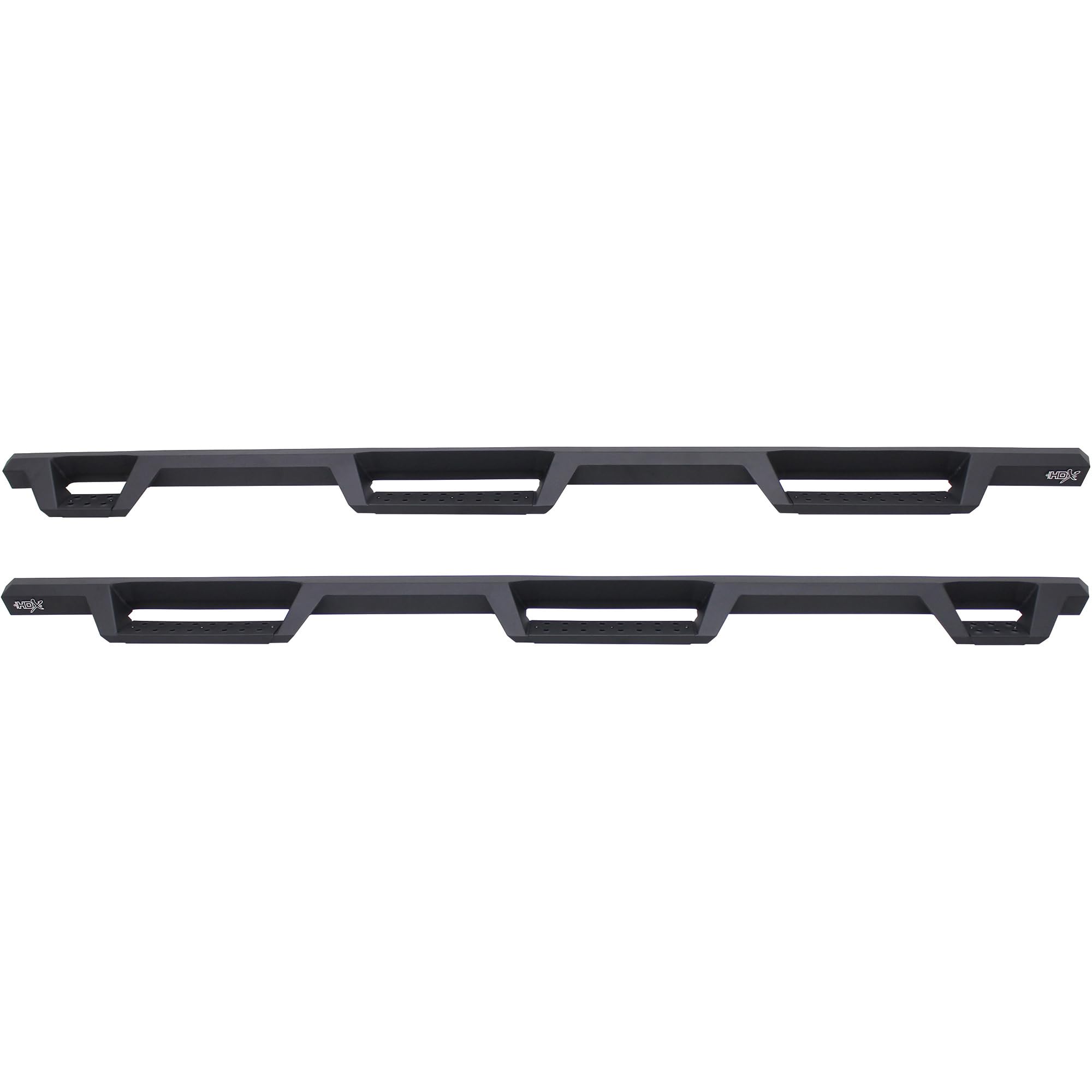 Westin HDX 56-534025 Drop Wheel to Wheel Nerf Bars fits 2017-2022 F250 F350 Crew Cab 6'75" Bed Textured Black Pair