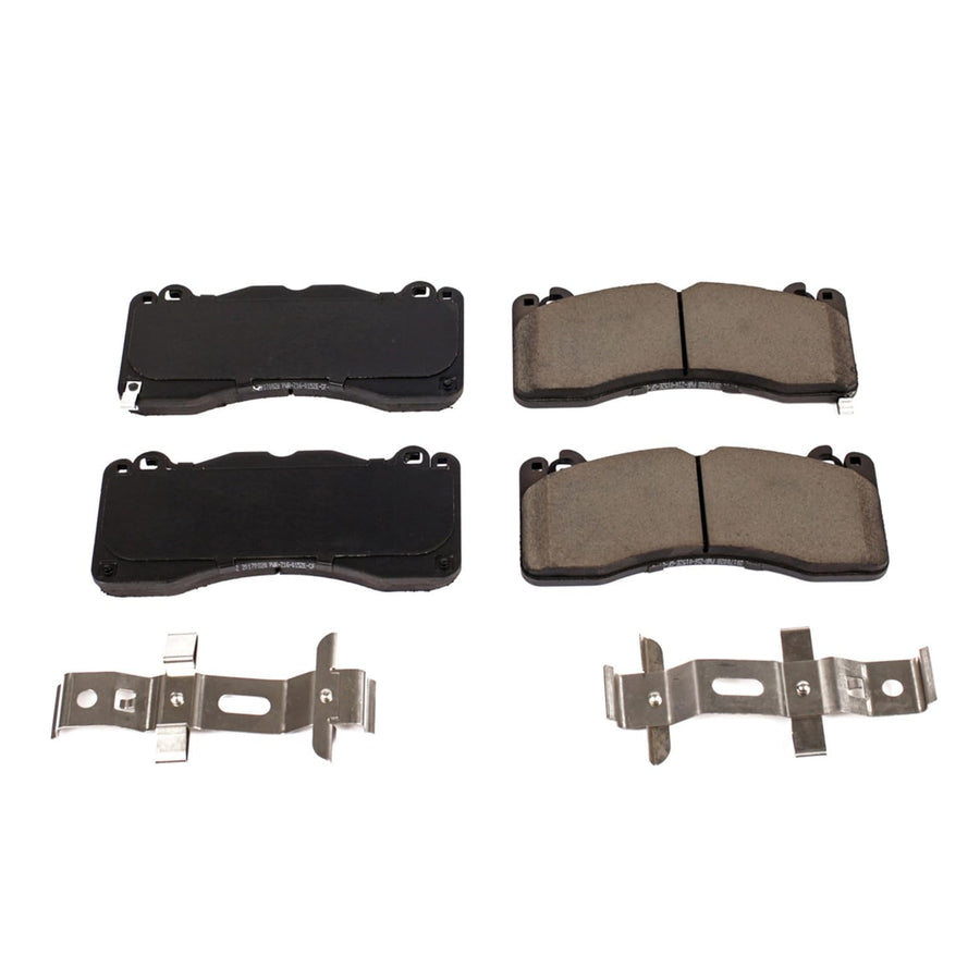 Power Stop Brake Kit Front For Ford Mustang 2015-23 - Ceramic Brake Pads With Installation Hardware, 17-1792