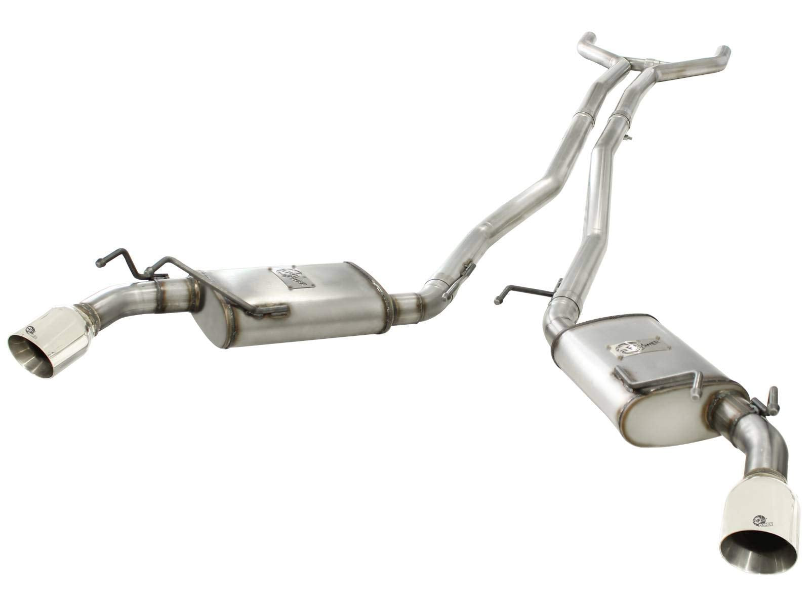 409 Stainless Steel aFe Cat-Back Exhaust System with 2.5" Polished Tip for Chevrolet Camaro V6-3.6L Engine