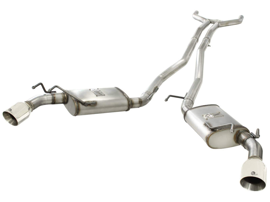 409 Stainless Steel aFe Cat-Back Exhaust System with 2.5" Polished Tip for Chevrolet Camaro V6-3.6L Engine