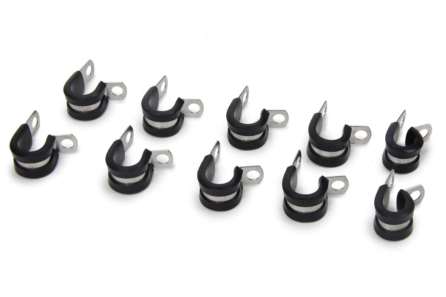 CUSHION CLAMPS Edelbrock (# 6 HOSE), Silver