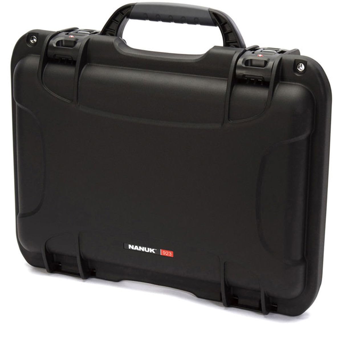 Waterproof Nanuk 923-1001 Hard Case with Foam Insert and Incorporated TSA Approved Travel Lock Latches - Black, Medium Series