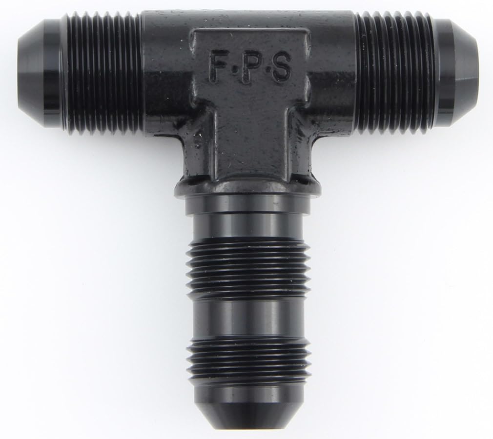 Fragola 483412-BL Performance Systems #12 Bulkhead Tee Black