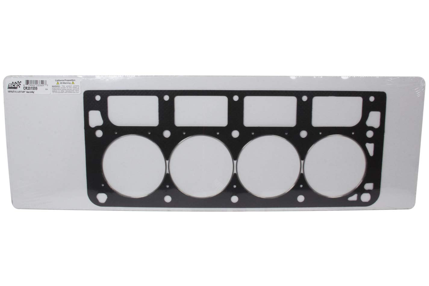 Cylinder Head Gasket, SCE Gaskets, Vulcan Cut Ring, 4.150 in Bore, 0.059 in Compression Thickness, Composite, GM LS-Series, Each