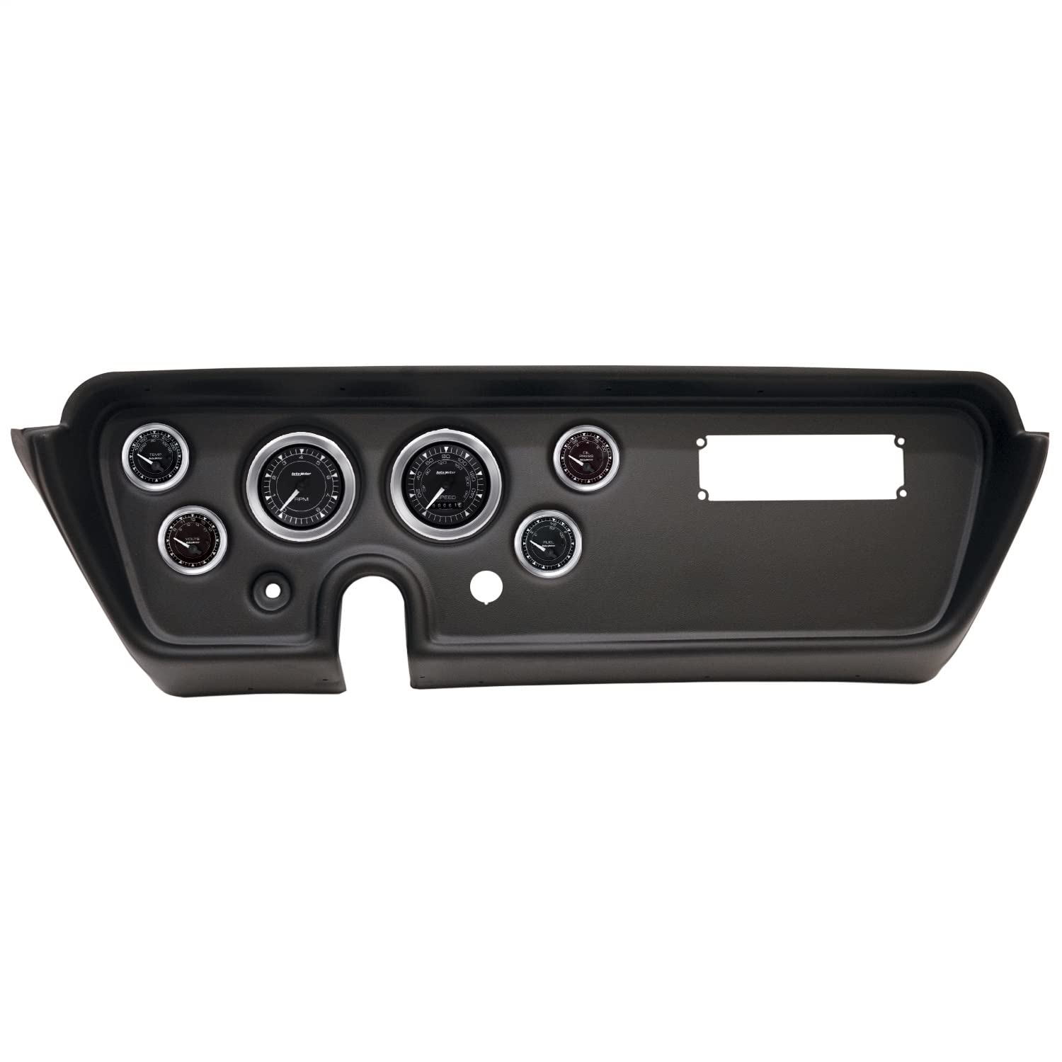 AutoMeter Dash Kit Direct Fit, (3 3/8" X2, 2 1/16" X4), Pontiac GTO/Lemans 67, Chrono (2113-04)