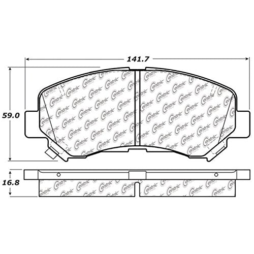 Front StopTech 308.13740 Brake Pads with Shims and Hardware Street