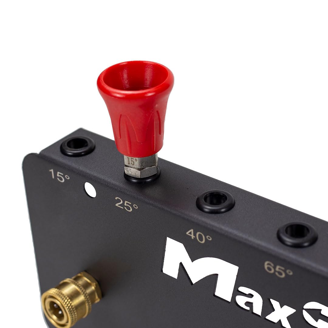 Maxshine Foam Cannon Holder Universal – Compatible with 1/4" Quick Connect – Wall-Mounted Organizer for Garage & Mobile Detailing – Holds Foam Cannons & Accessories – Metal Rack