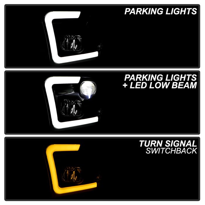 Headlights Spyder Platinum (PRO-YD-DR09PL-SB-BK)