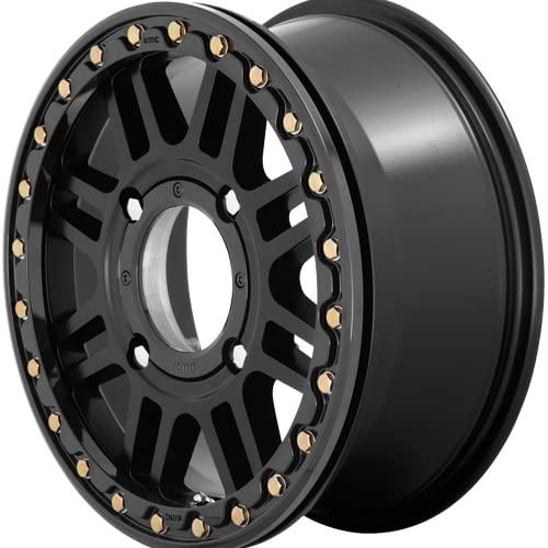 KMC Wheels KS250 ATV Cage Beadlock 15x6 4x137 +38mm Black Wheel Rim 15" Inch
