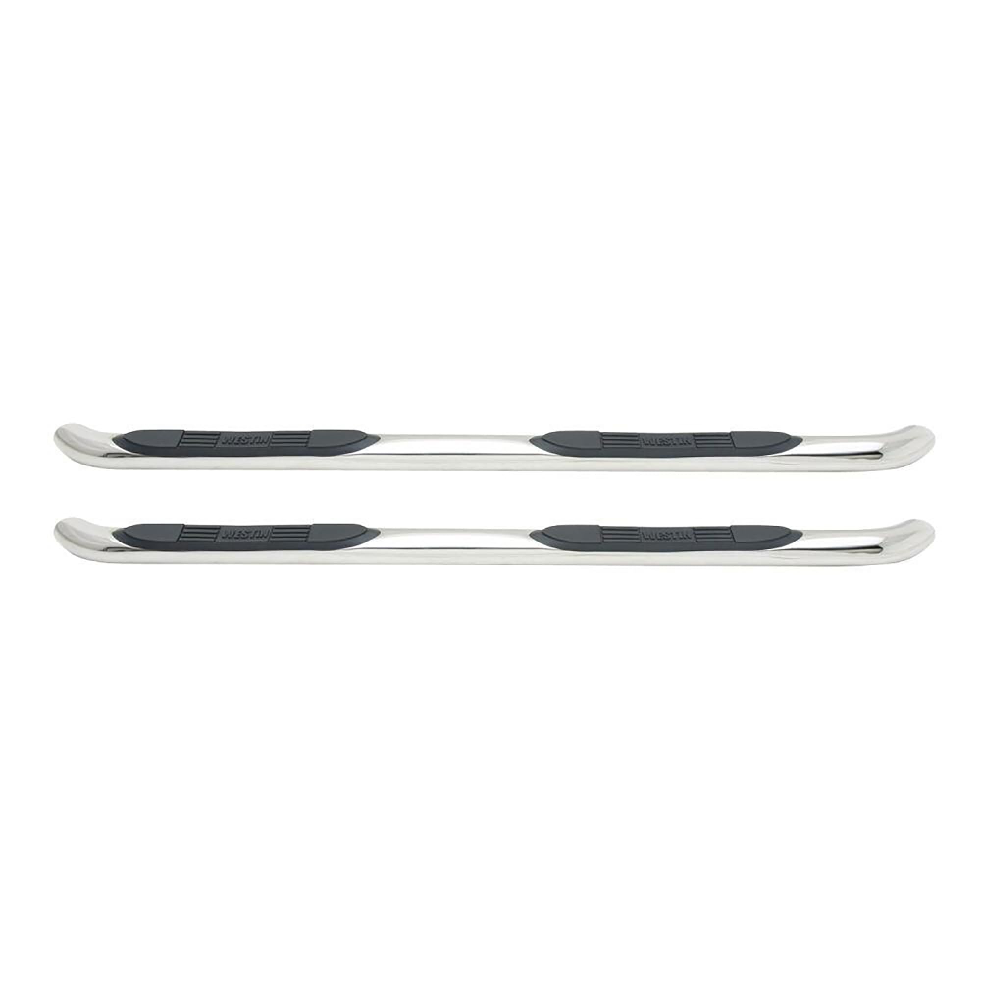 Westin E-Series 23-2750 3 Round Nerf Bars fits 2005-2021 Frontier Crew Cab Polished Pair