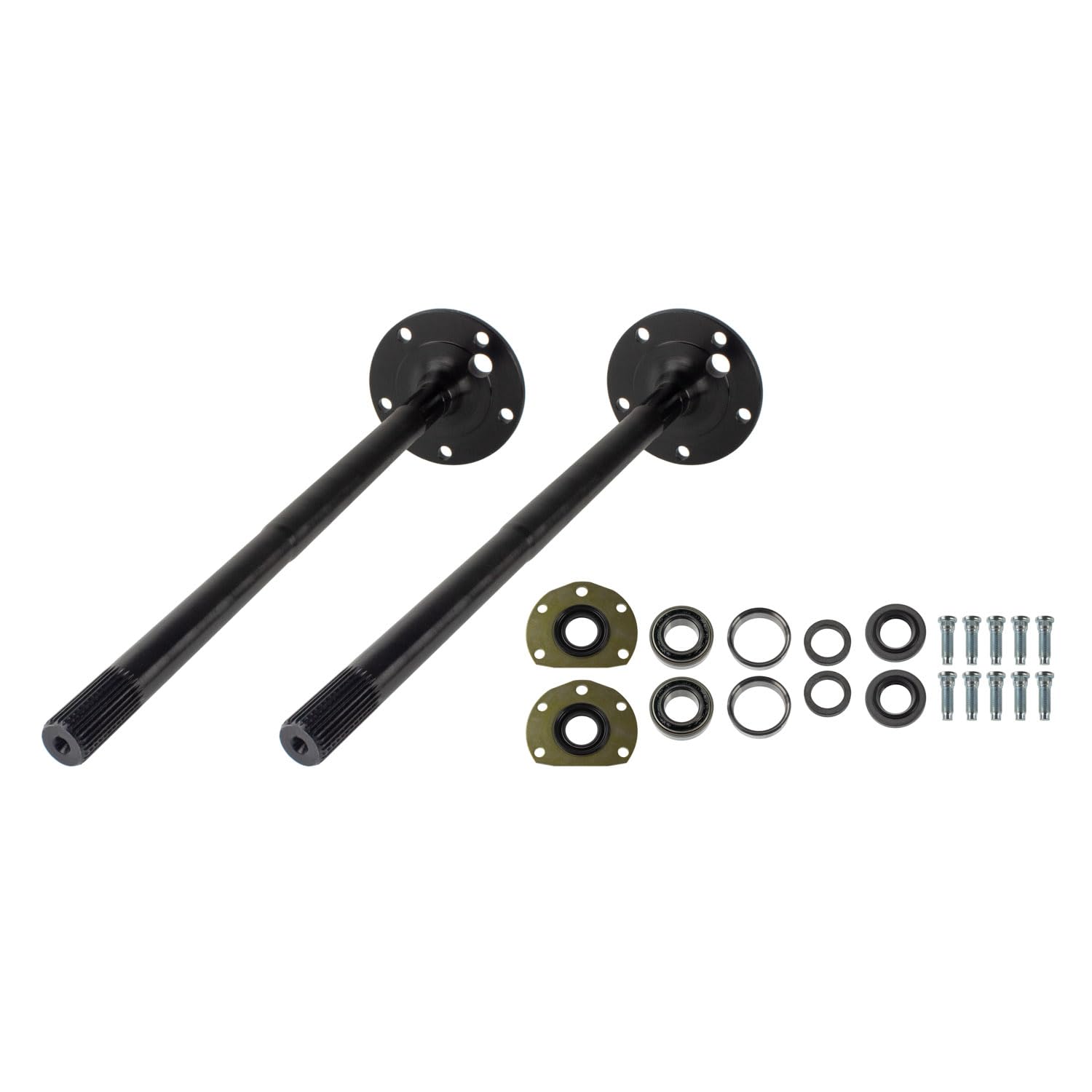 TEN Factory Bolt Pattern MG22126 Spline Drive Axle Shaft Assembly for AMC 20, 5-Bolt 29 Spline Left and Right – Fits Jeep CJ Models, CJ5/CJ7, Scrambler Replaces Alloy USA 12126, G2 90-2025-3, AM20CJL