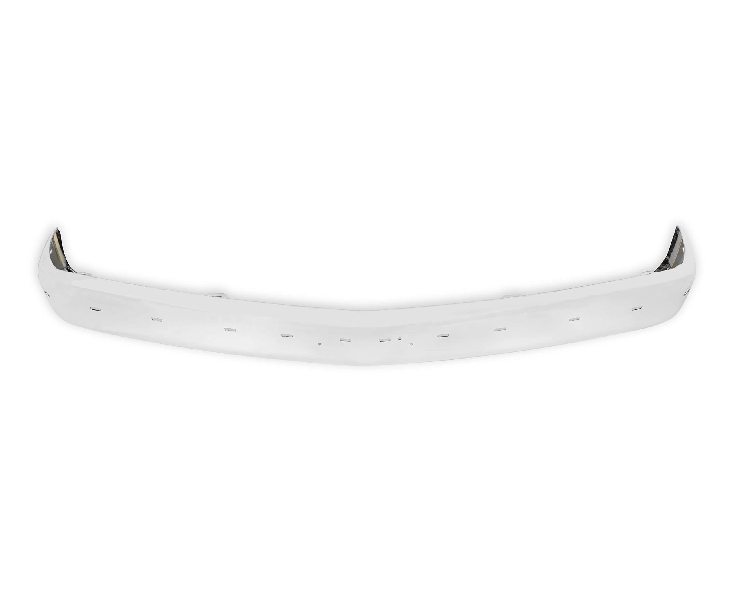 Holley 04-401 Classic Trucks GMT400 Premium Front Bumper - w/Impact Strip Holes - Chrome