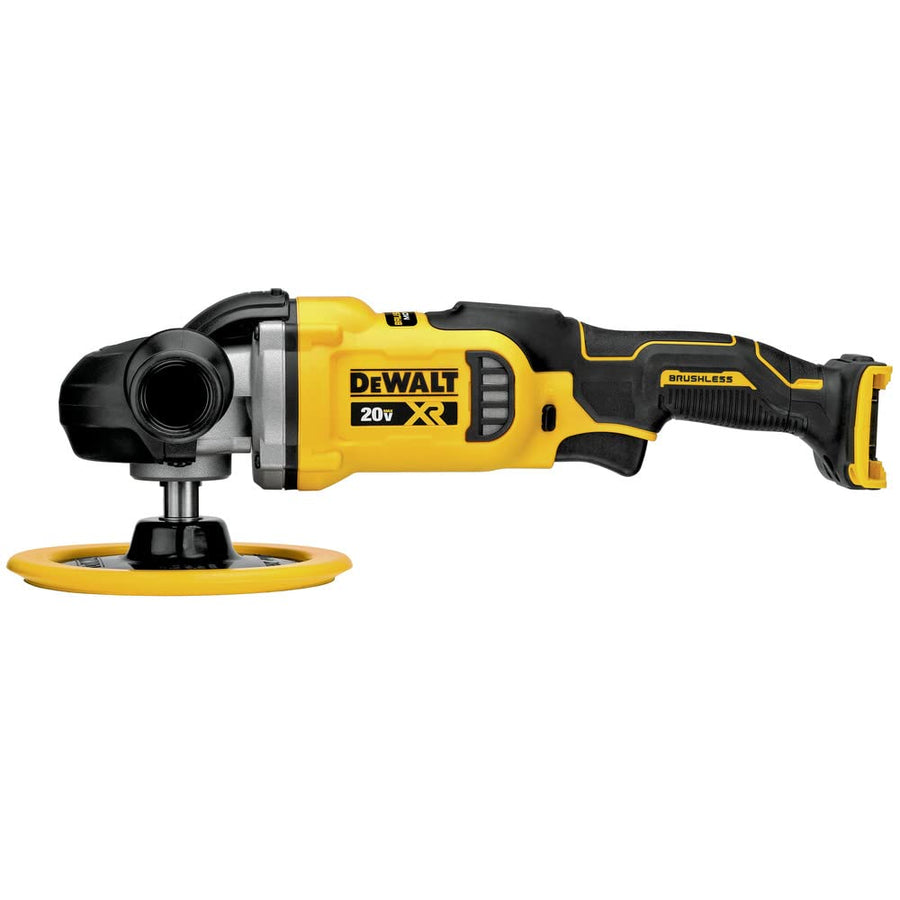 DEWALT 20V MAX* XR Rotary Cordless Polisher, Variable Speed, 7-Inch, 180 mm, Tool Only (DCM849B)