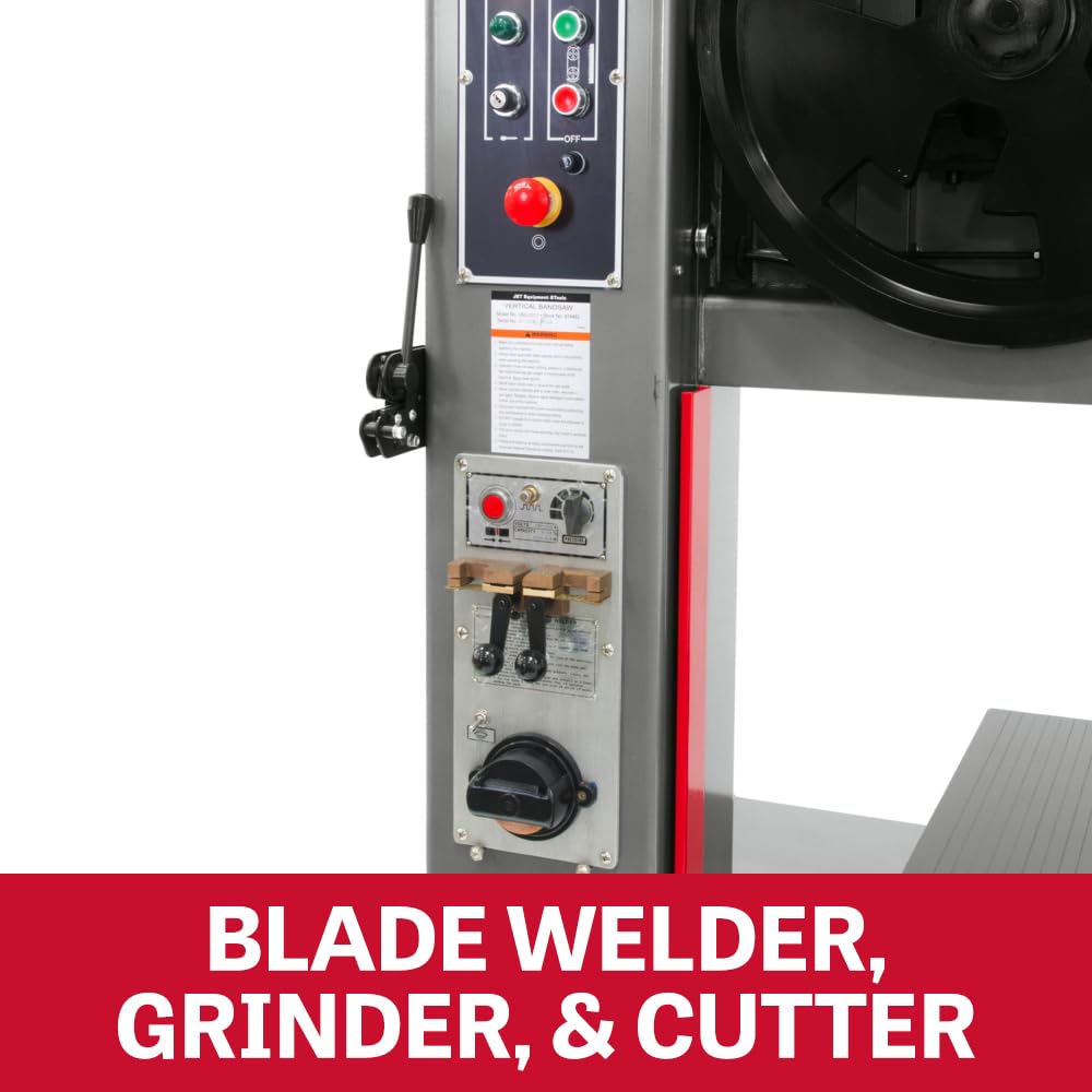 JET 14-Inch Bandsaw Vertical Metal, 1 HP, 115/230V 1Ph (Model VBS-1408)