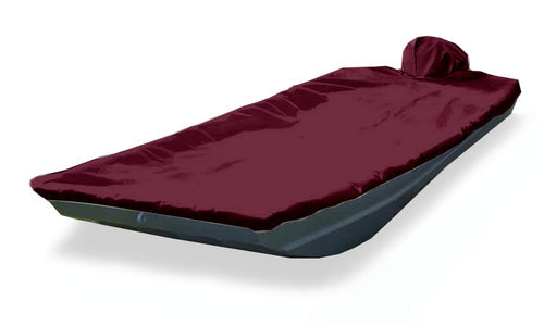 Taylor Made Products Semi-Custom Trailerite Boat Cover for Jon Boats with Outboard Motor - Includes Motor Hood, Multiple Sizes and Colors