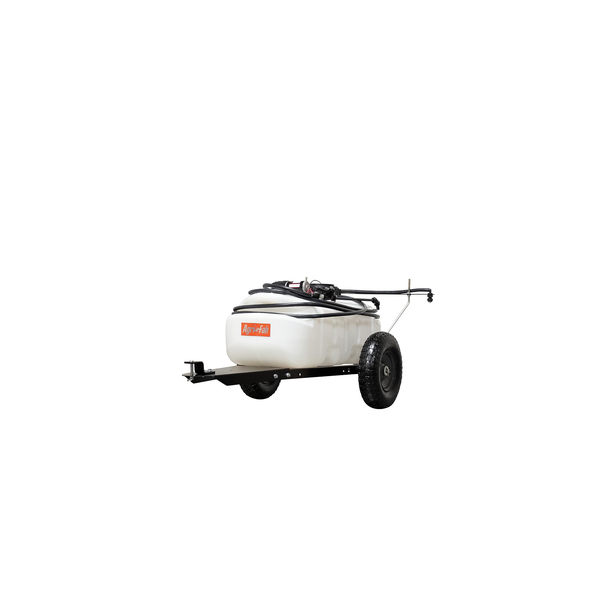 Tow-Behind Agri-Fab 45-0615 Sprayer with Boom and Spray Wand 15 - Gallon Capacity, 1.6 GPM, 100 PSI Sprayer Pump
