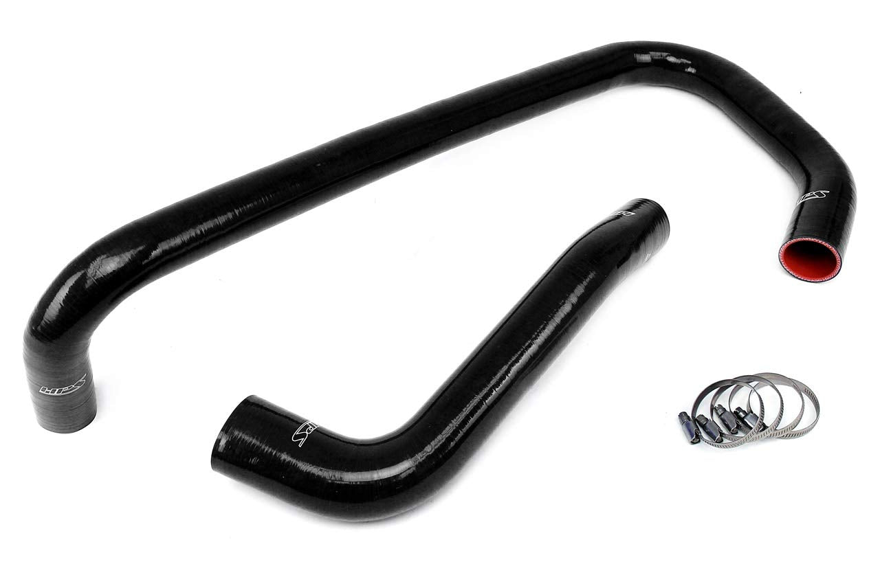 HPS Reinforced Black Silicone Radiator Coolant Hose Kit Compatible for 2009-2020 Ram 1500 2010-2018 Ram 1500 2011-2018 Ram 3500 5.7L V8 without oil coolers, 57-1818-BLK