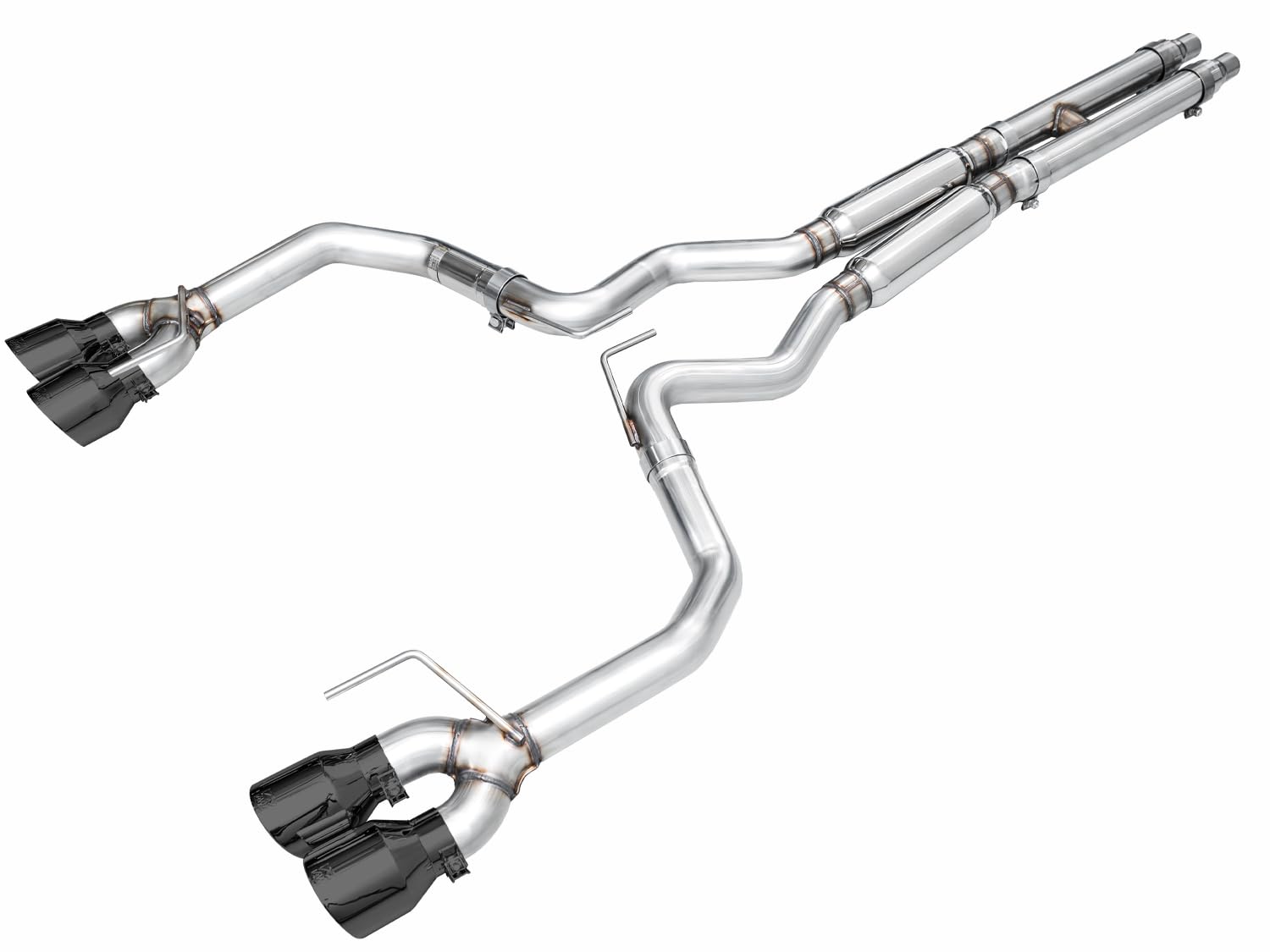 2024 Ford Mustang GT Fastback Catback Exhaust S650 RWD Track Edition w/ Quad Diamond Black Tips
