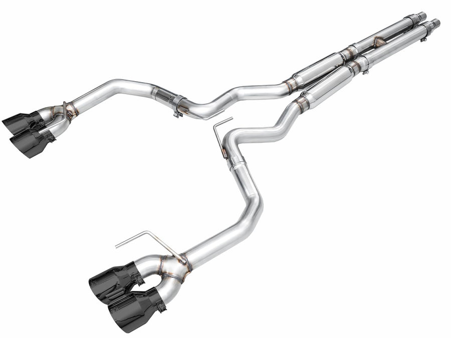 2024 Ford Mustang GT Fastback Catback Exhaust S650 RWD Track Edition w/ Quad Diamond Black Tips