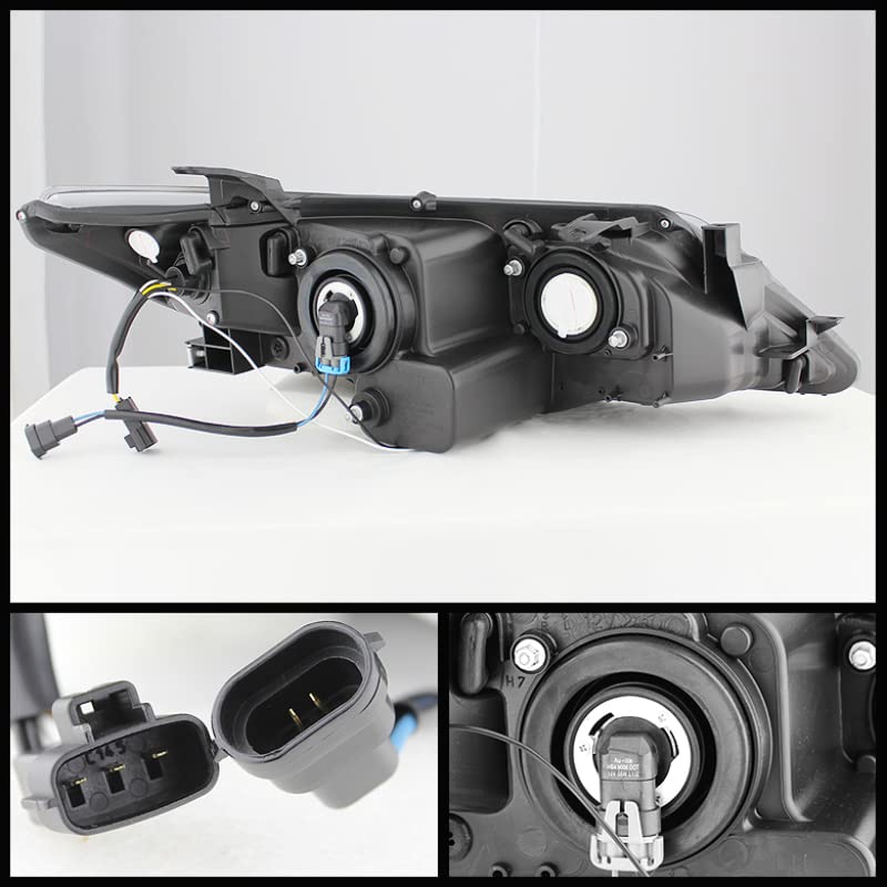 Projector Style Spyder Auto Headlights Black/Clear 5072658