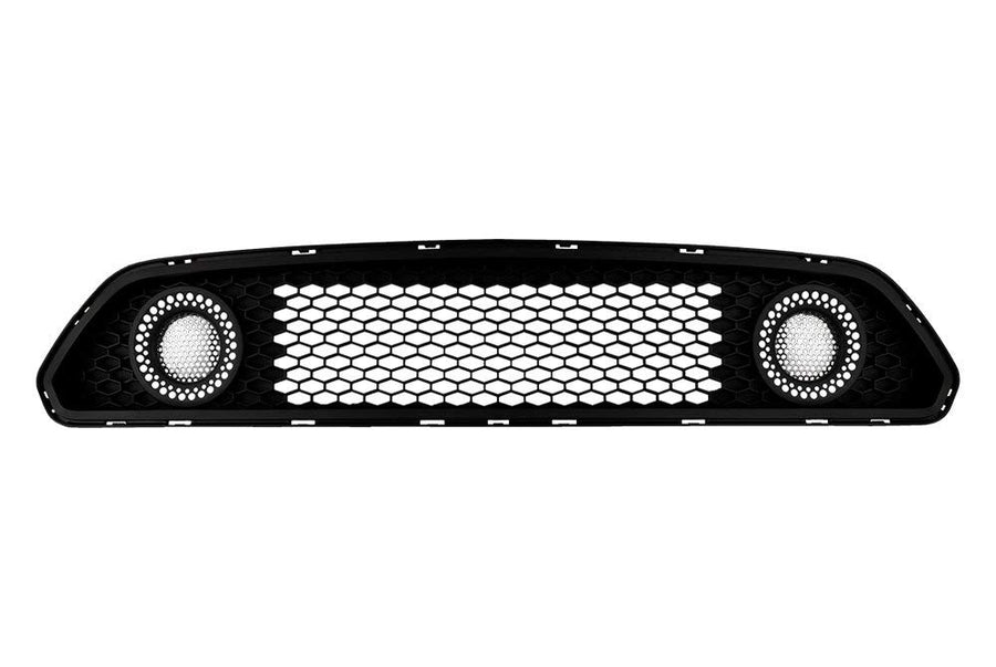 Compatible with Winjet Renegade Series [2015 2016 2017 Ford Mustang S550] Halo Ring DRL Upper Grille