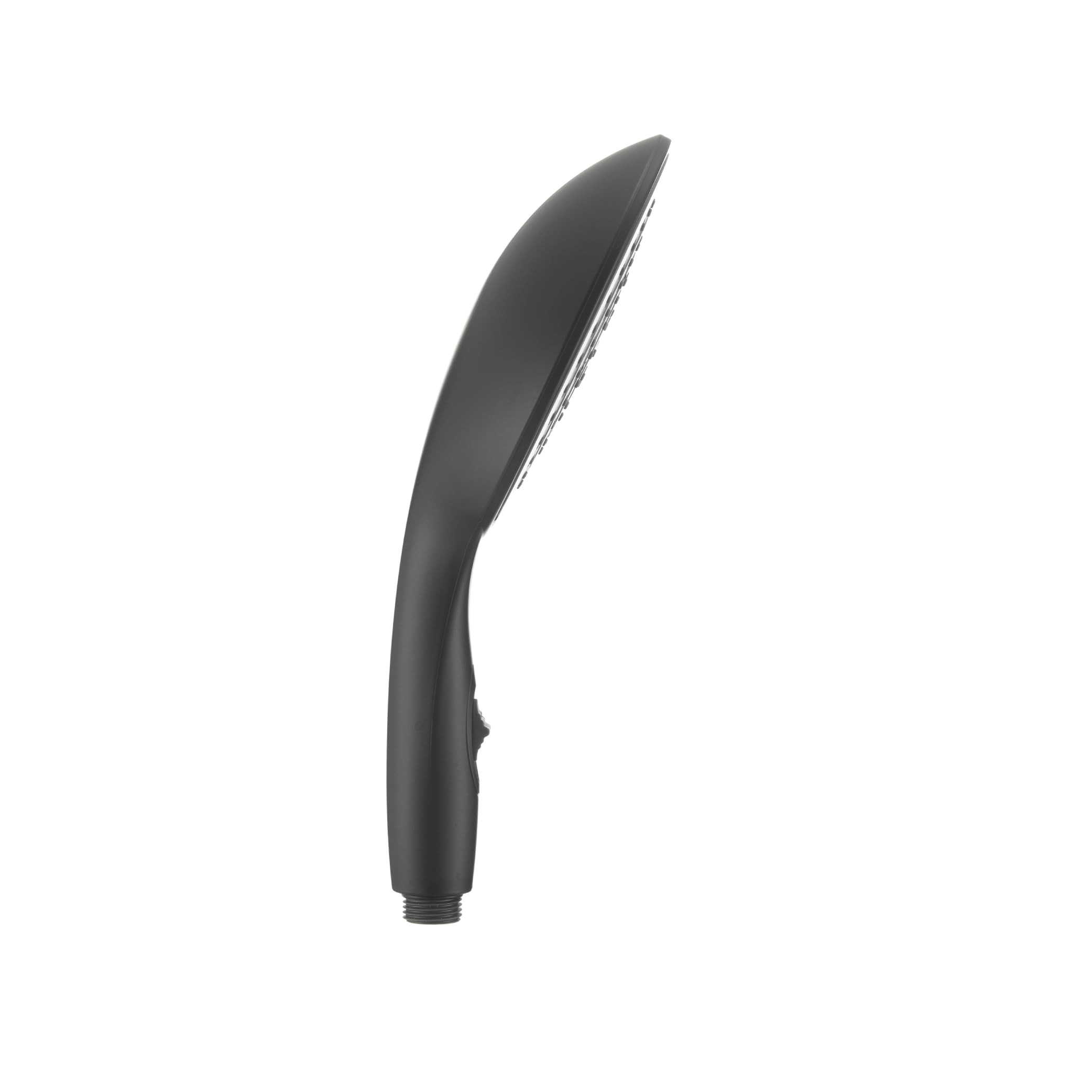 6” Dura Faucet (DF-SA434-MB) Luxury Rain Shower Wand for RVs – Matte Black, Single Function Handheld Shower Head with Eco-Friendly On/Off Switch, Lightweight, Lead-Free, Easy Install, 2.5 GPM