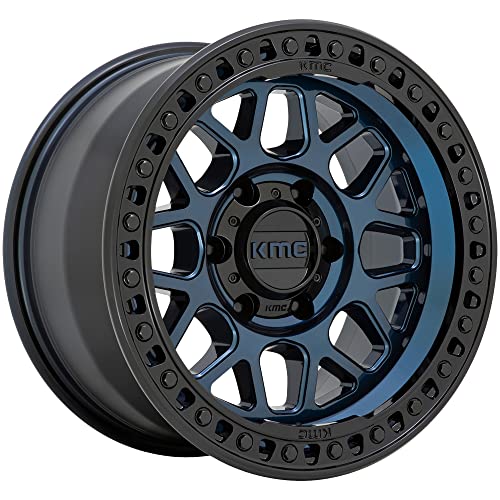 KMC Wheels 17X9 GRS 6X1355 0mm MIDNIGHT BLUE WITH GLOSS BLACK LIP - KM54979063900